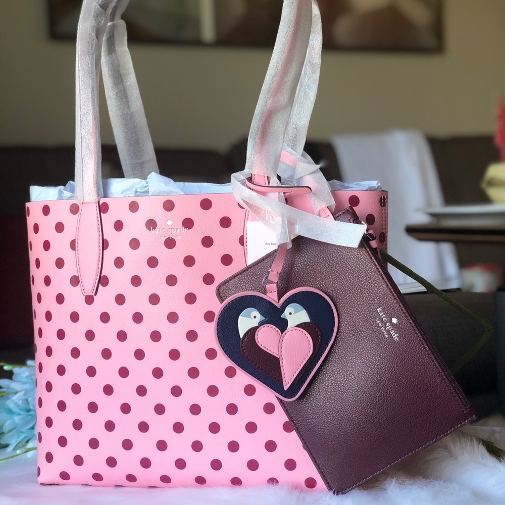 Kate Spade♠️Lovebirds Reversible Tote - Picture 5 of 8